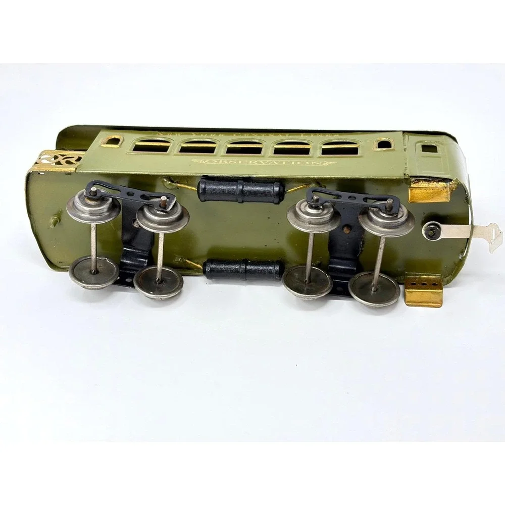 Lionel No 36 New York Central Observation Car Olive Green Standard Gauge Train